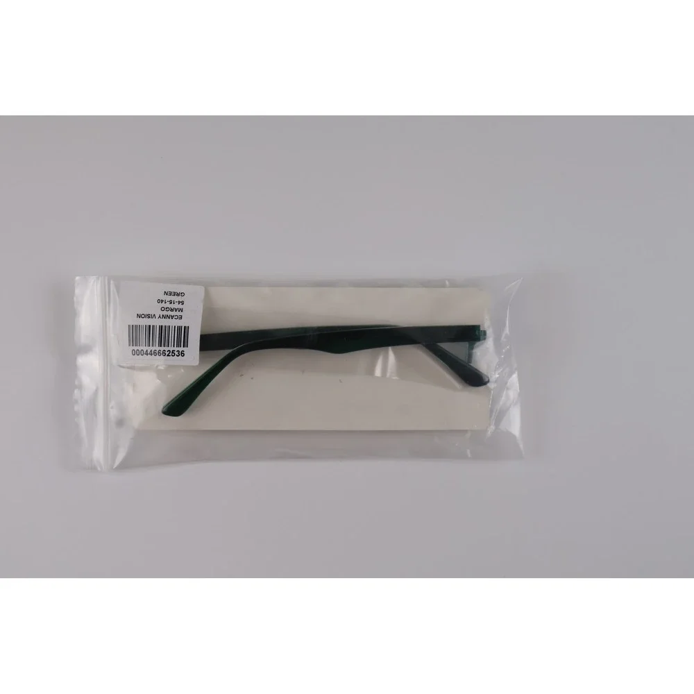 Canny Vision Womens Eyeglasses Margo Green Solid 54-15-140 NWT